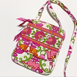 Vera Bradley “Lilli Belle” Pink Mini Hipster Crossbody Purse